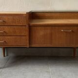 Vintage chest of drawers / sideboard from the 50s in golden oak