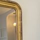 Miroir ancien Louis Philippe doré feuille d’or - 185 x 104 cm