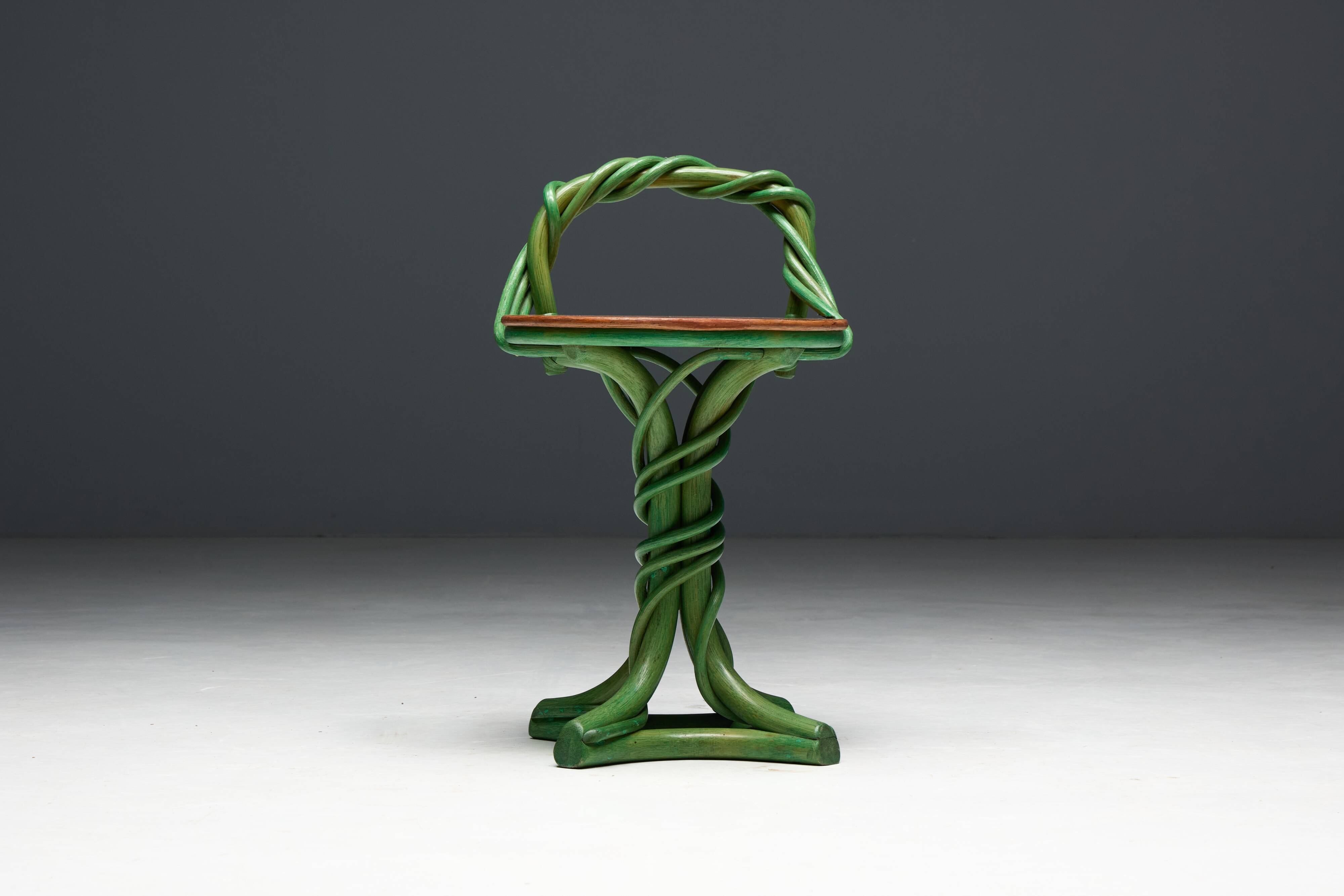 Whimsical Vine Twist Stools, France, Late 20th Century