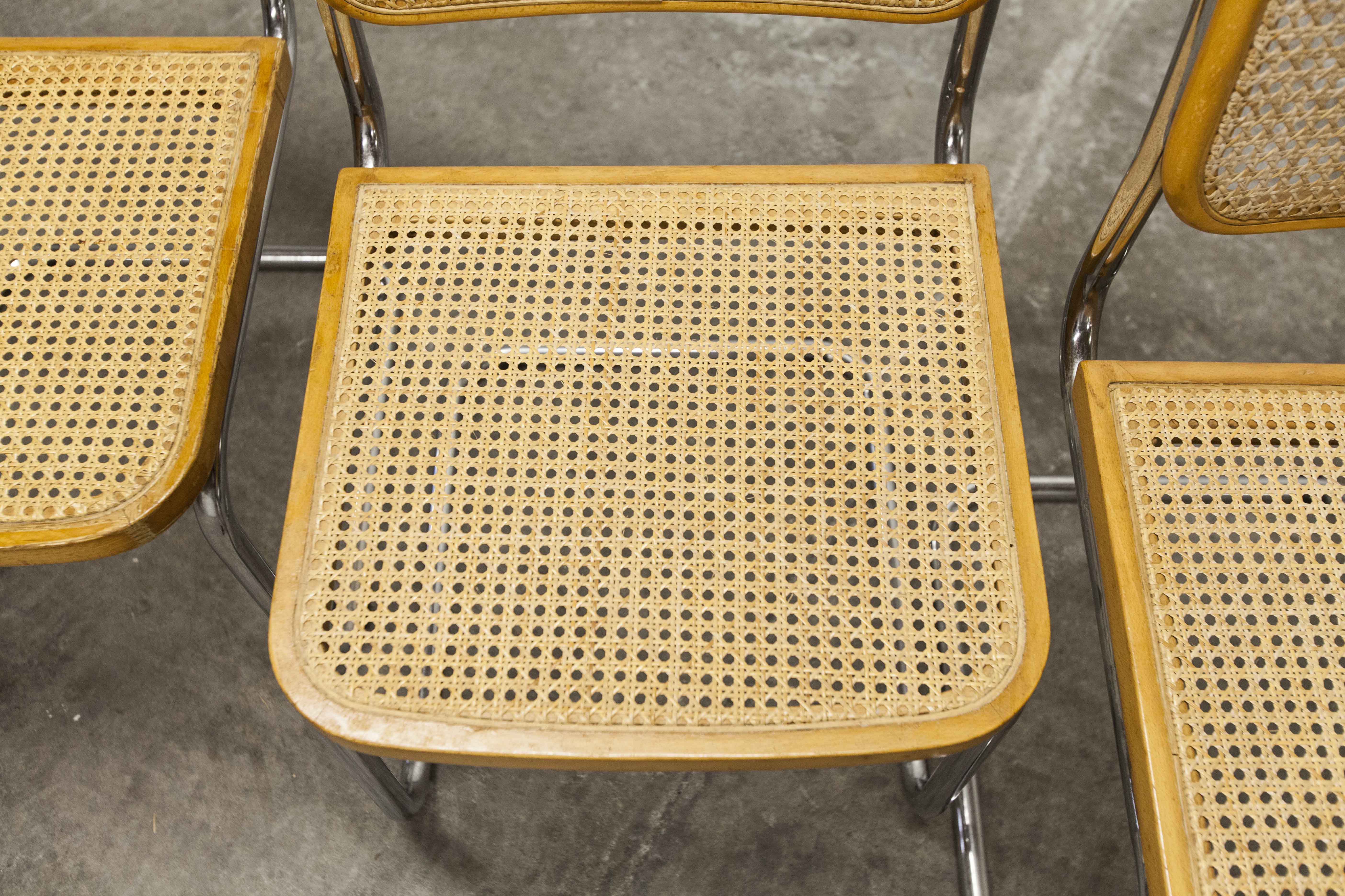 4 Breuer B32 chairs made in italy