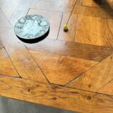 1940s inlaid oak coffee table