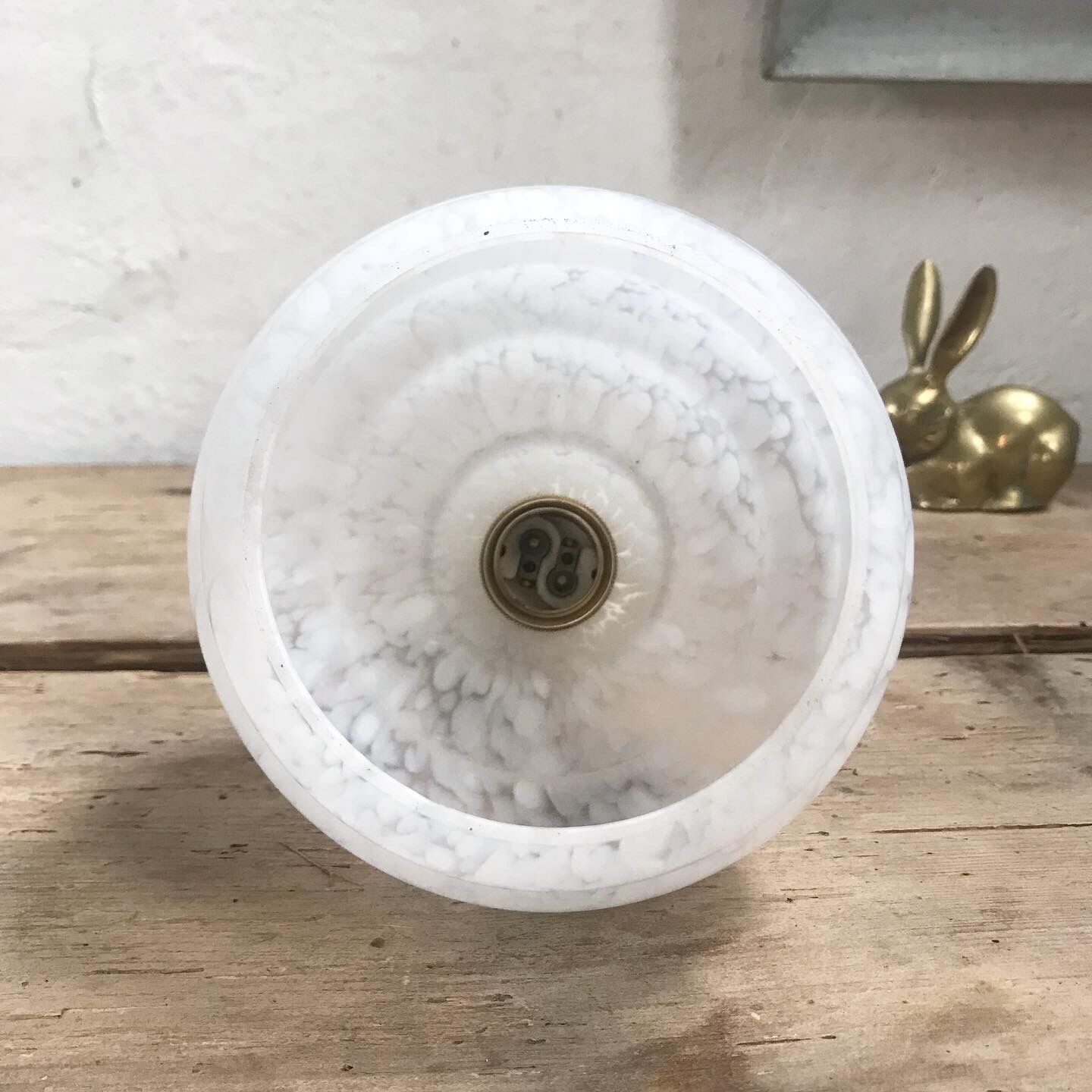 Art deco wall lamp in glass by Clichy