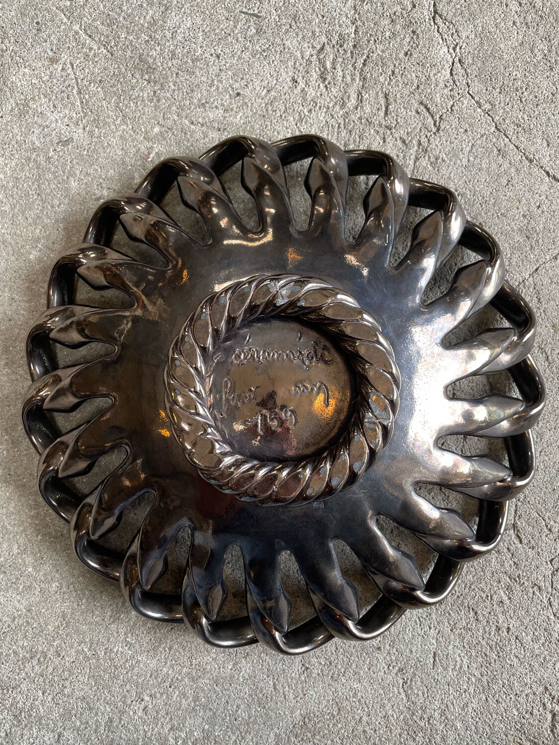 Ceramic fruit cup 1950