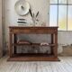19th-century oak console table