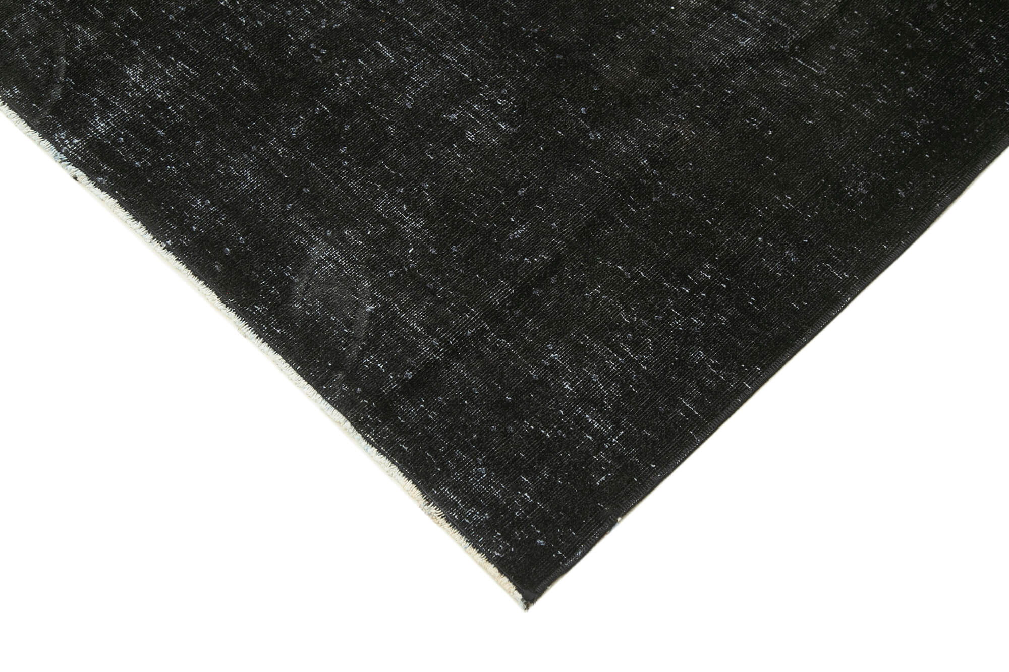 Hand-Knotted Oriental Overdyed 300 cm x 400 cm Black Wool Carpet