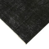 Hand-Knotted Oriental Overdyed 300 cm x 400 cm Black Wool Carpet