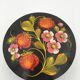Khokhloma box in lashed wood, hand-painted - Russian crafts - 1960s