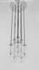 Impressive cascading hourglass chandelier Doria, Space Age, Germany, 1960s.