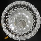 Large baluster vase in cut crystal