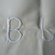 Embroidered antique linen sheets