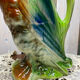 Saint Clément barbotine green duck jug