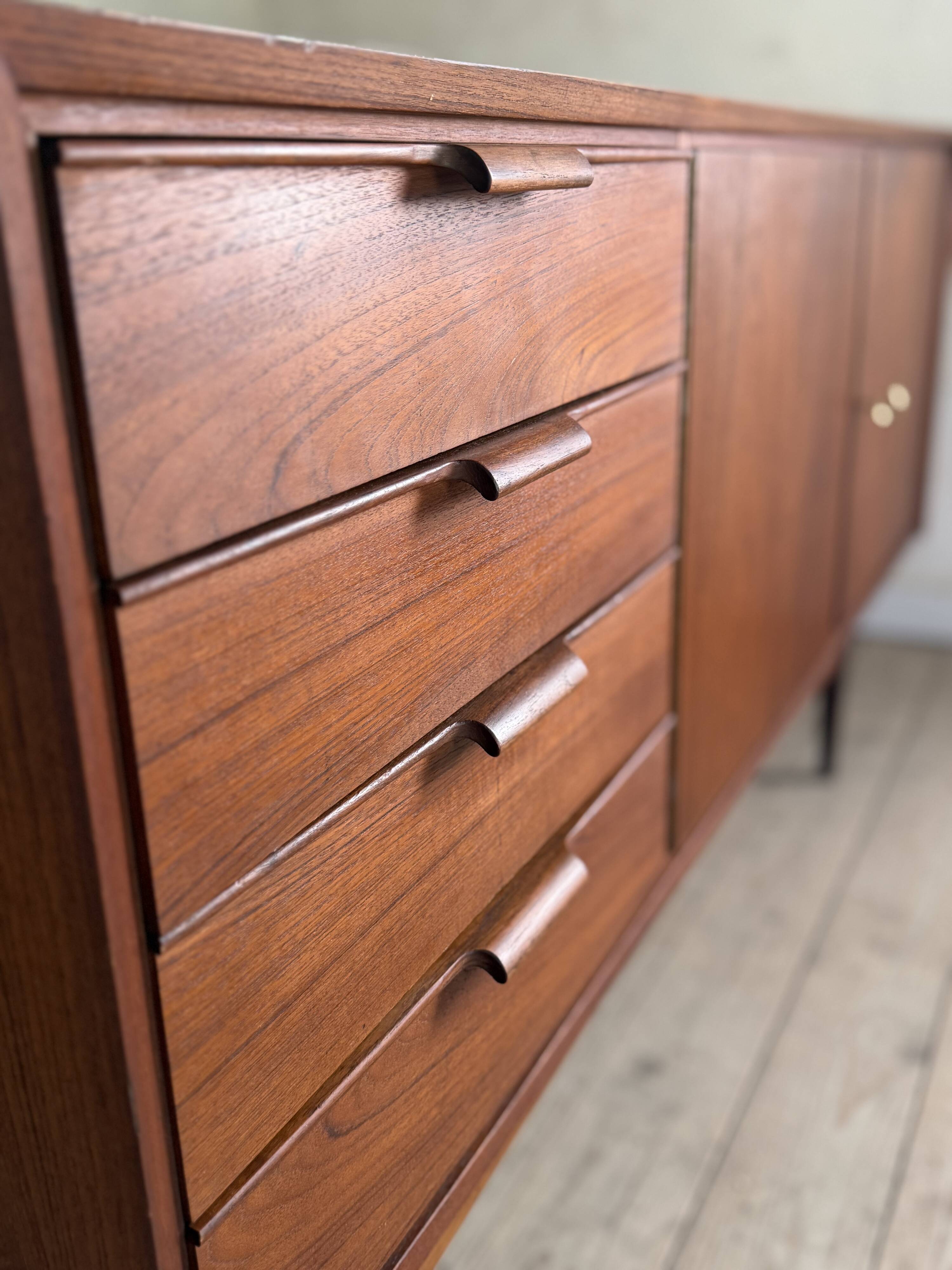 Vintage Scandinavian teak sideboard, 1960s