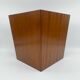 Trash basket with vintage veneered wooden papers ideal Scandinavian decoration