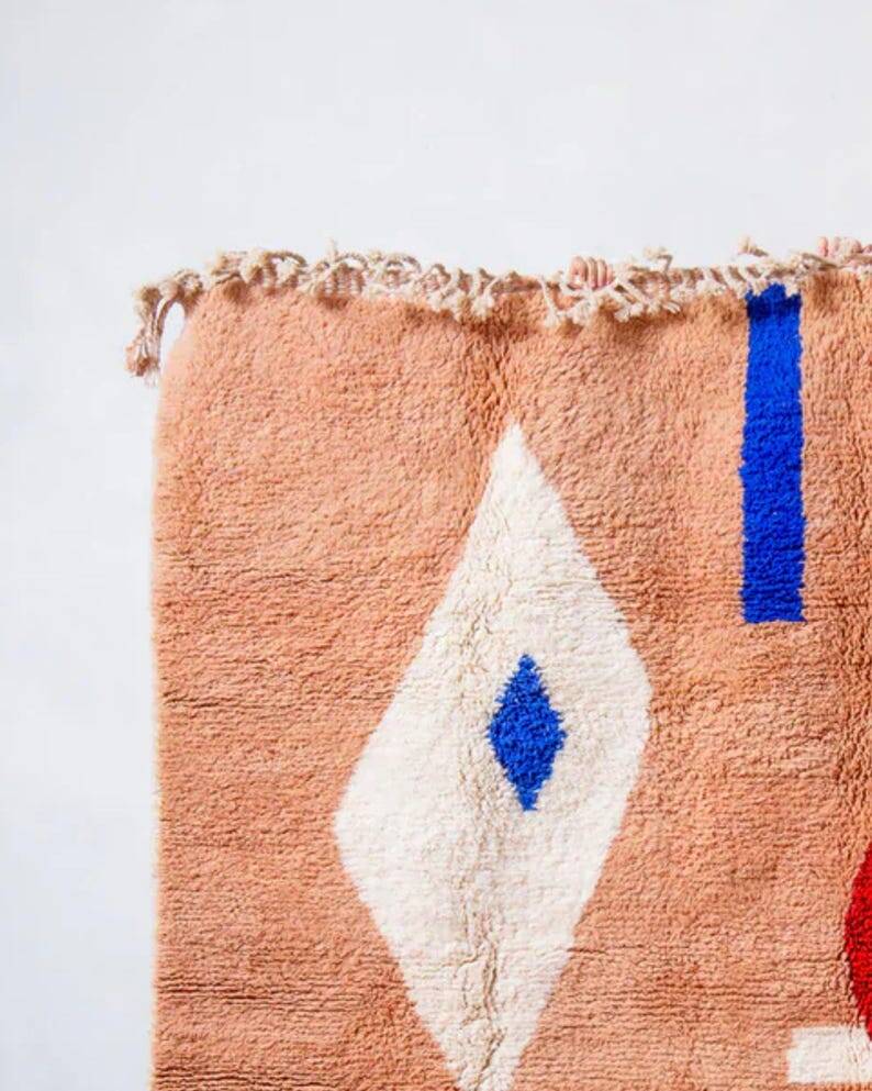 Colorful Moroccan wool rug 250cm x 150cm