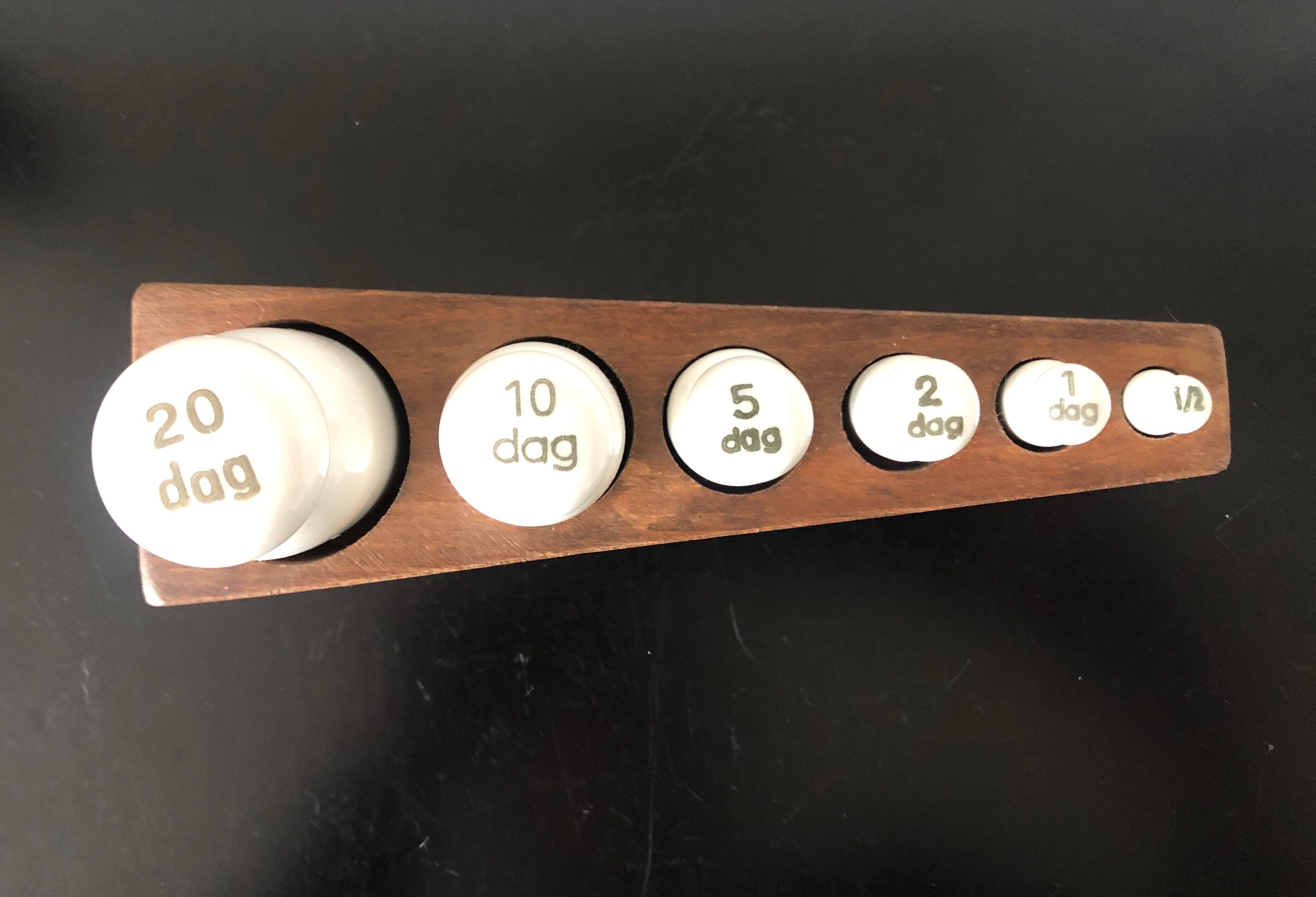 Antique porcelain weight series