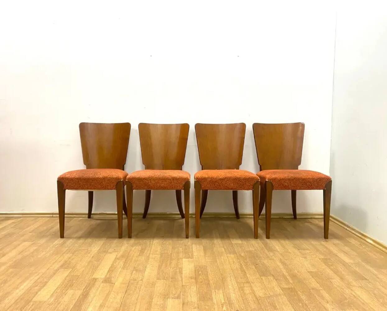Set of 4 Chairs, Jindřich Halabala, 1960s, Czechoslovakia