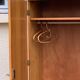 Rattan wardrobe with tapered legs from the 1960s.