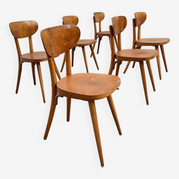 Series of 6 Baumann "Alouette" chairs