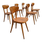 Series of 6 Baumann "Alouette" chairs