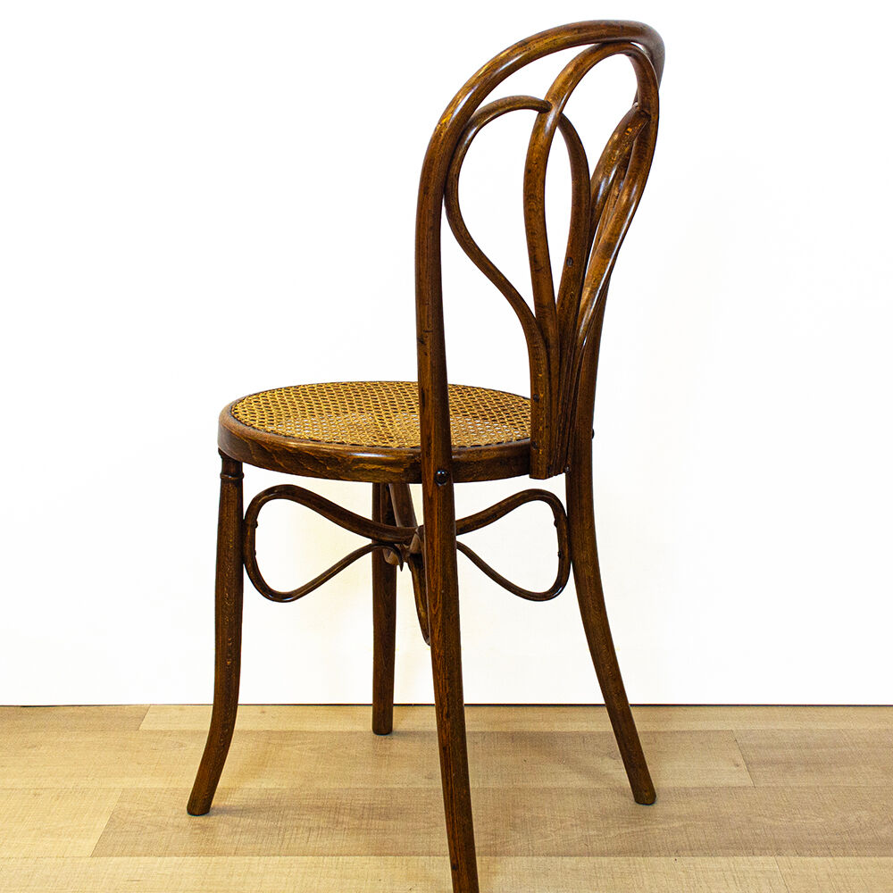 Antique Spanish Bentwood Chair in Oak by Ventura Feliu, 1890s, Set of 4