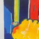 “Green or white, the sun?” Oil on canvas, signed Baltran