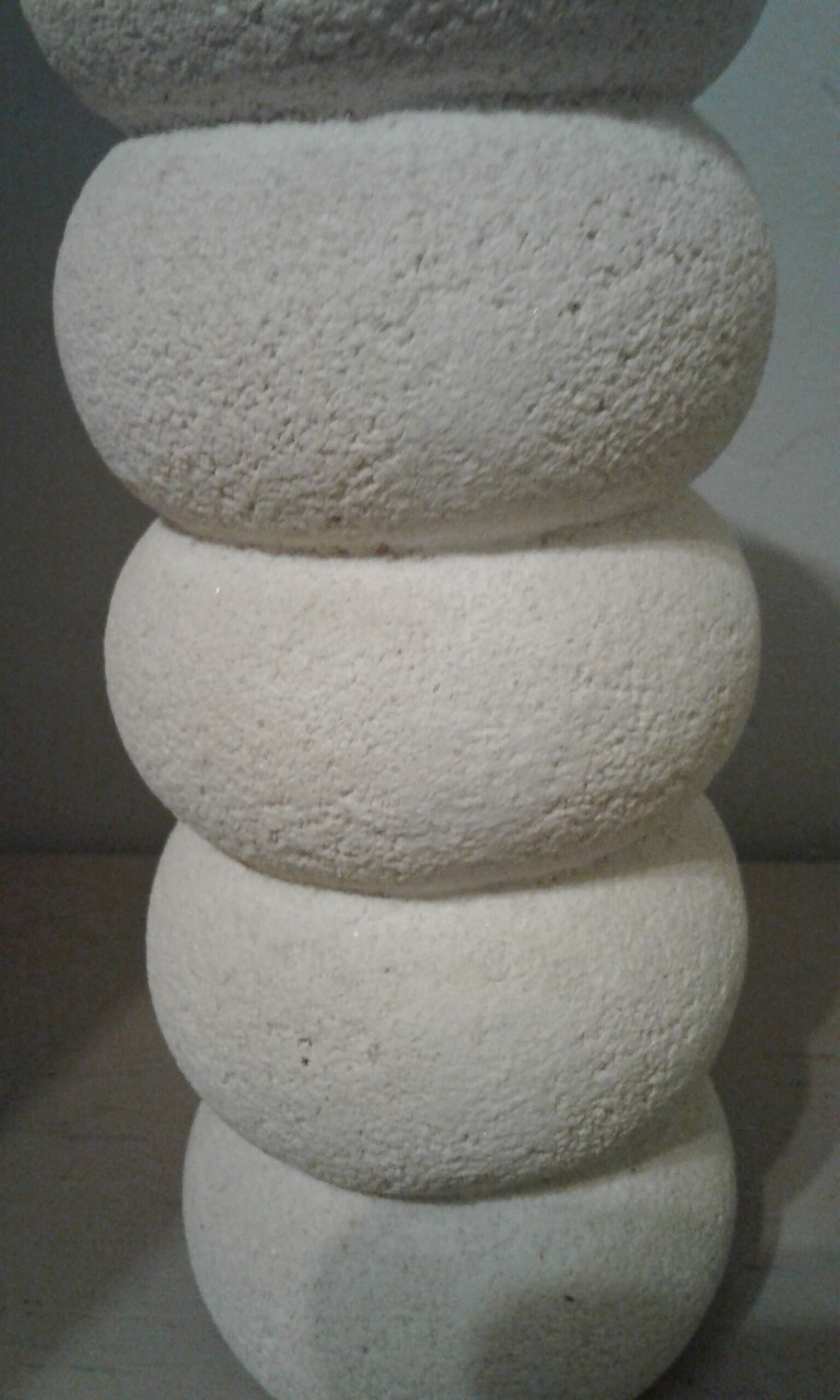 Pair of stone candlesticks