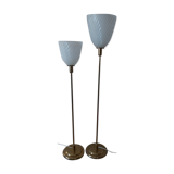 Paire de lampadaires France années 80