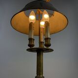 Lamp bouillotte bronze and brass Louis XVI style