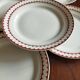 5 assiettes plates KG Lunéville, modèle Madrigal
