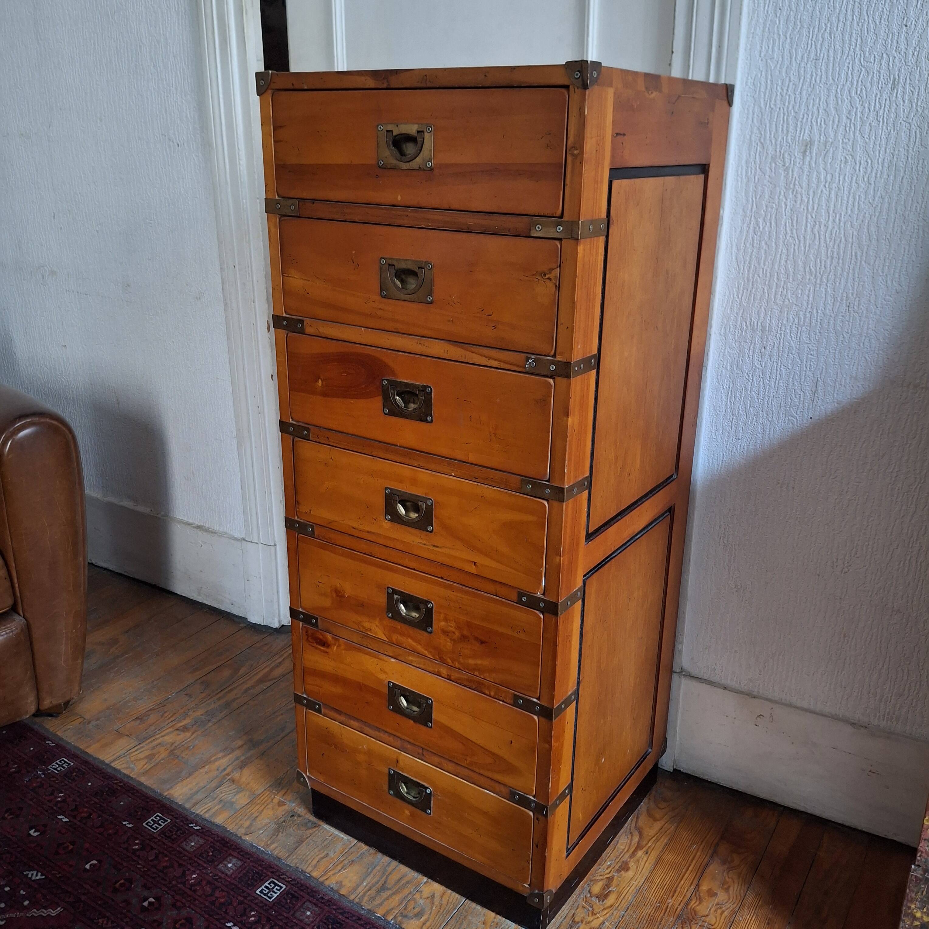 Nautical style chest of drawers.