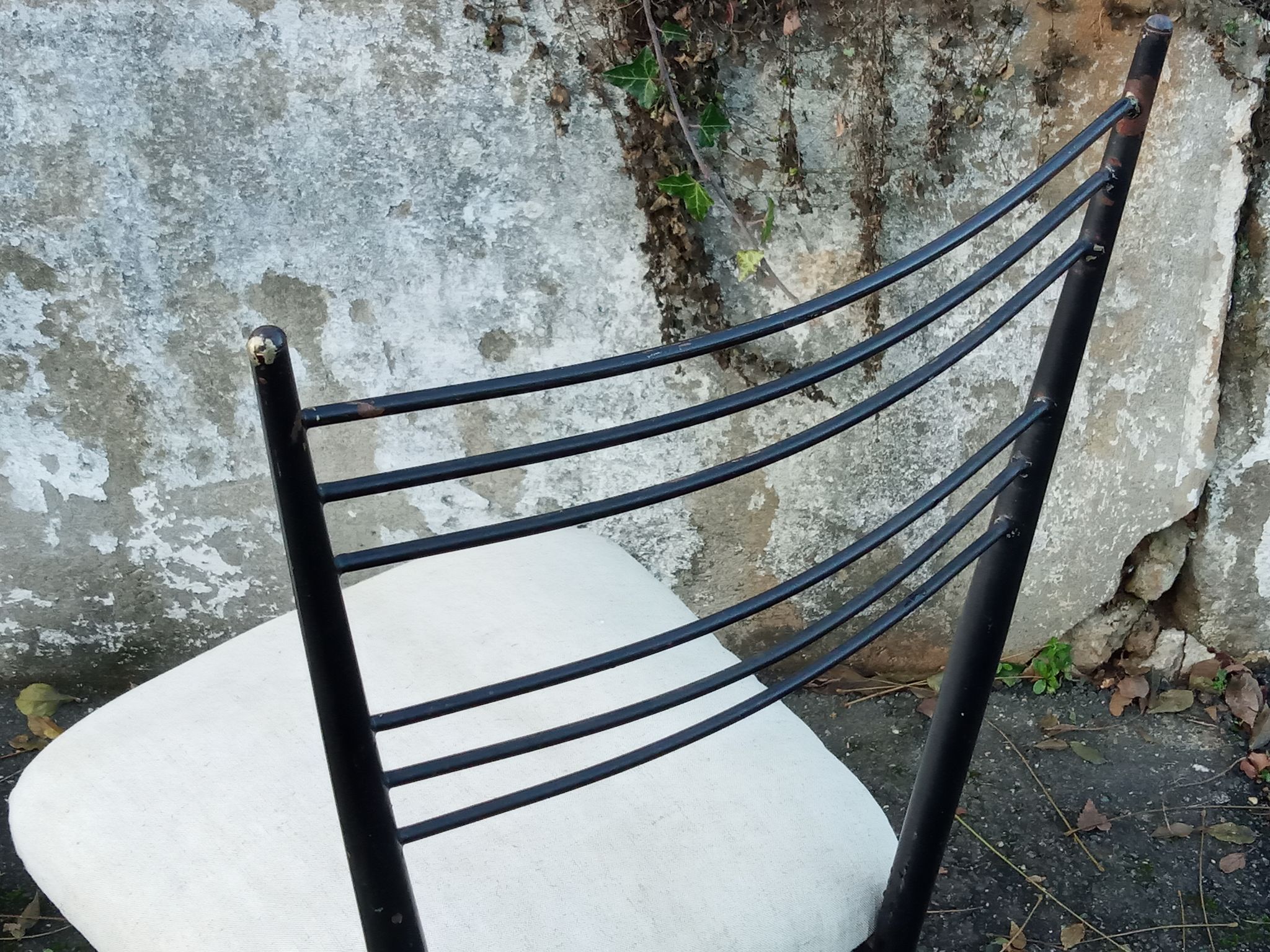 Four chairs by Colette Gueden reupholstered from the 1950s/60s.