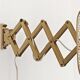 Pair of adjustable scissor wall lamps Mid Century Modern by Alfred Müller for AMBA