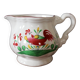 Large vintage ceramic milk jug, Saint Clément France, Le Coq motif