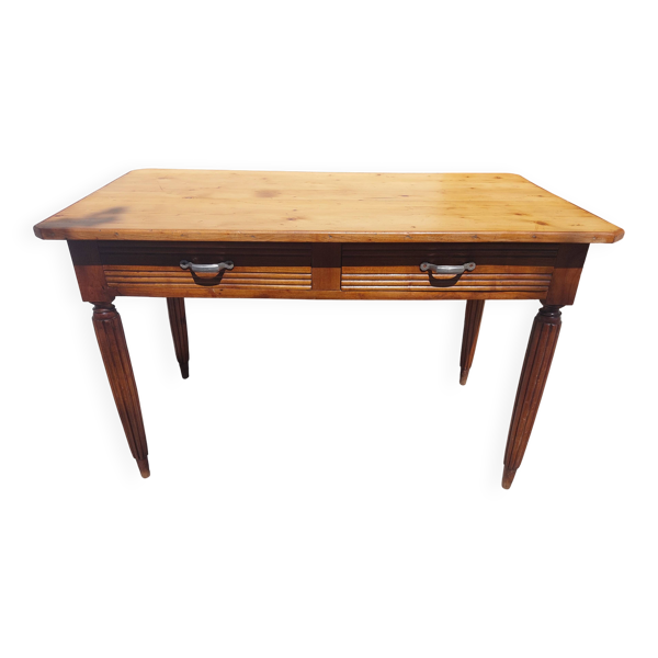 table de bistrot, campagne ou bureau, 2 tiroirs