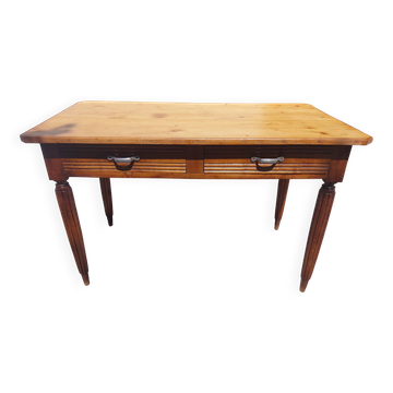table de bistrot, campagne ou bureau, 2 tiroirs