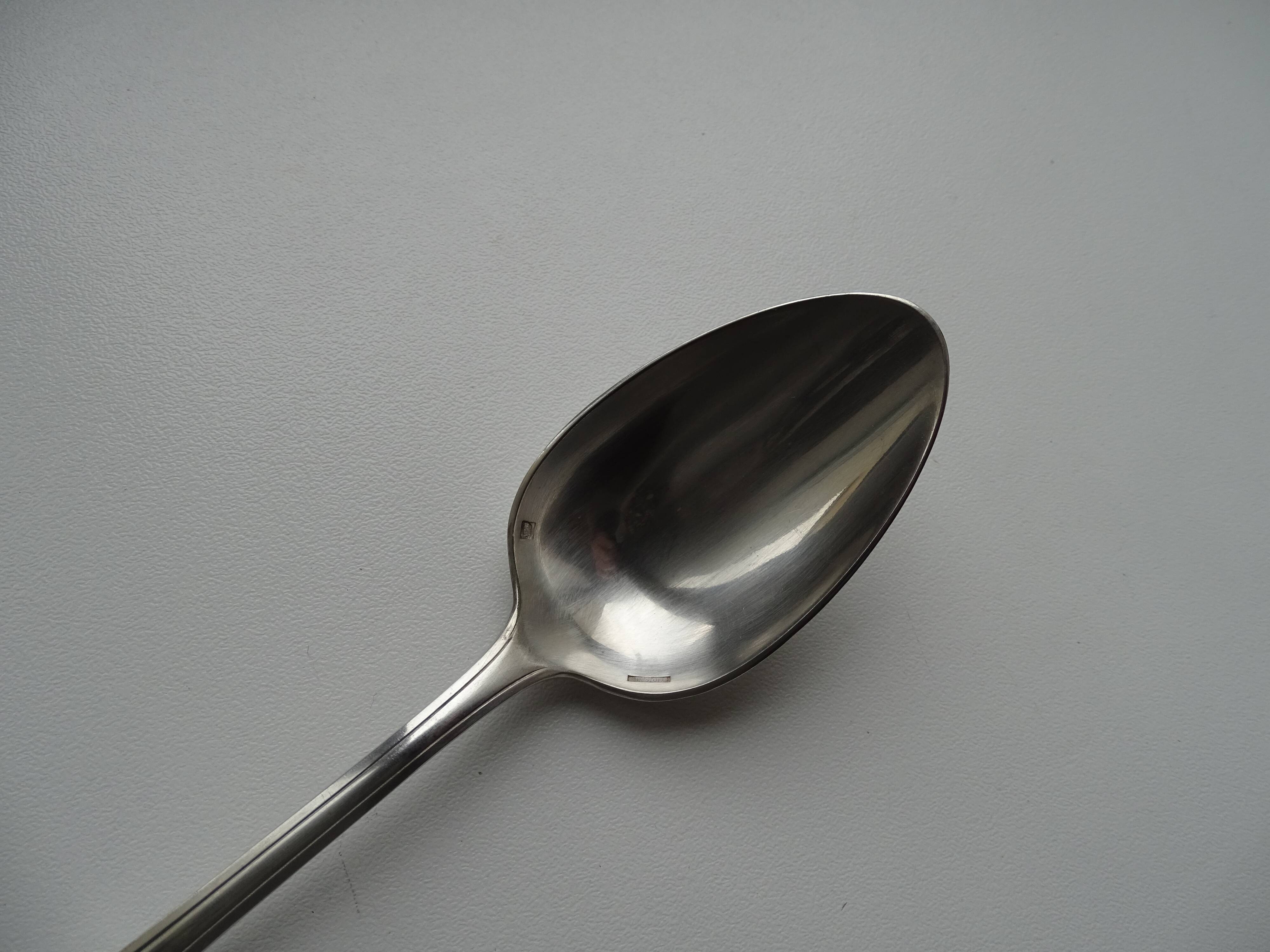 Christofle - 6 tablespoons / desserts silver metal model Printania - 20.2 cm