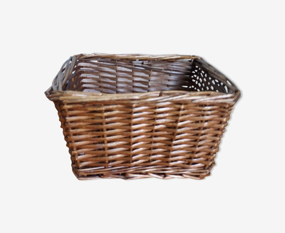 Panier rectangulaire en osier