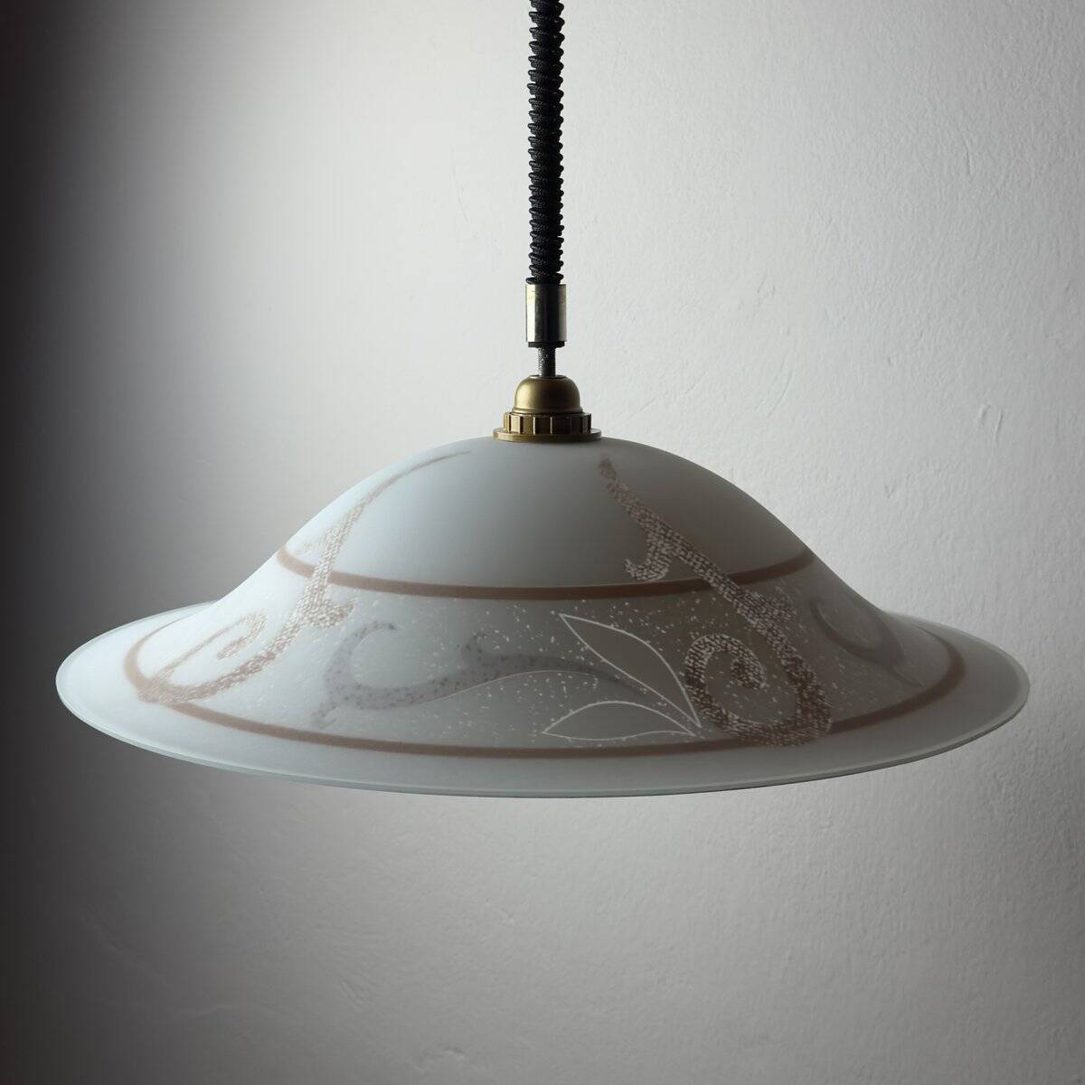 Vintage glass pendant, Italy, 1970s