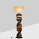 Sculptural wooden lamp base. 1980s