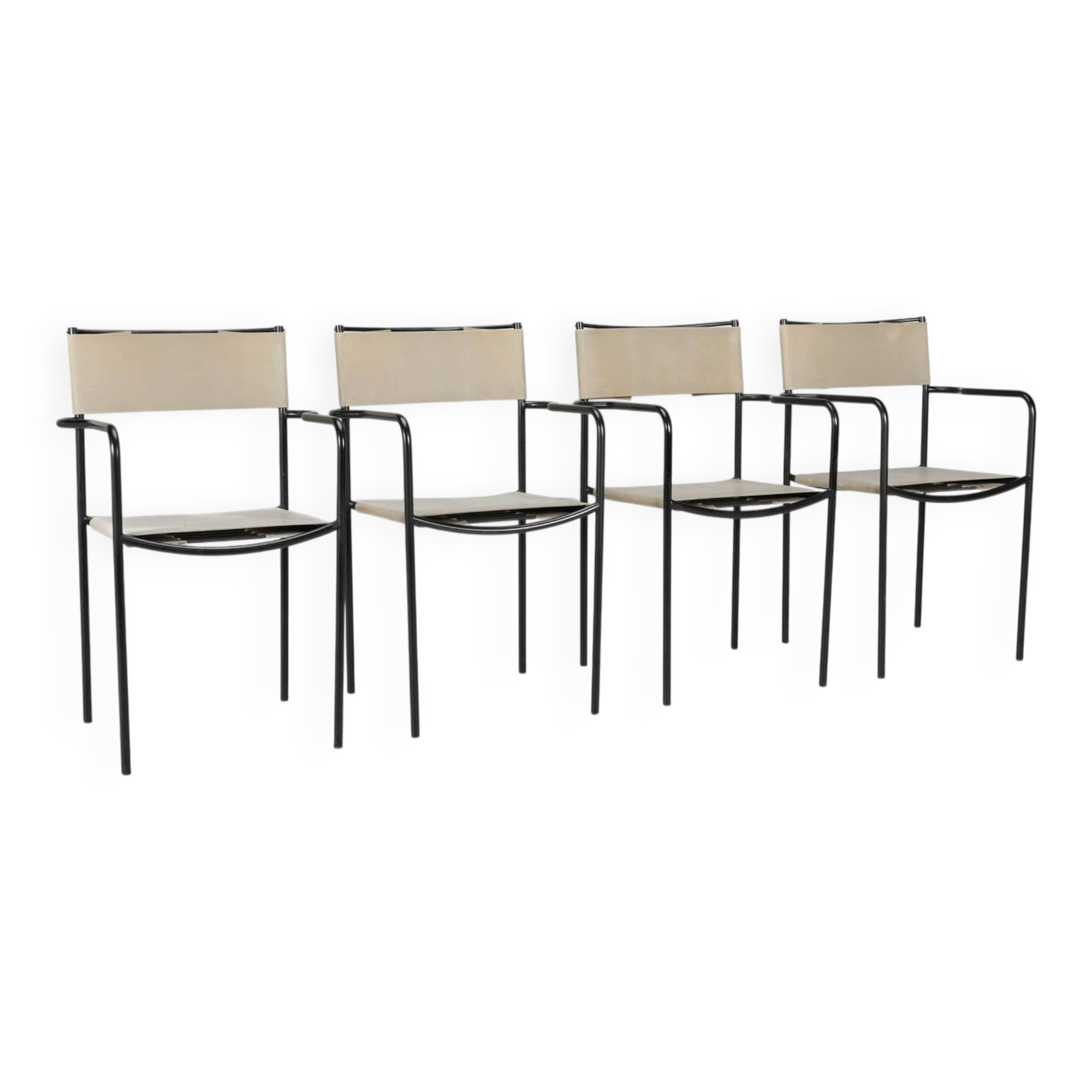 Ensemble de 4 chaises Alias de Giandomenico Bellotti circa 1980