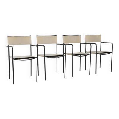 Ensemble de 4 chaises Alias de Giandomenico Bellotti circa 1980