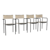 Ensemble de 4 chaises Alias de Giandomenico Bellotti circa 1980