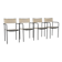 Ensemble de 4 chaises Alias de Giandomenico Bellotti circa 1980