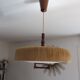 Suspension made of sisal and teak around 1960.