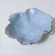 antique blue and gold leaf dish in Limoges porcelain