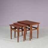 1950s Nesting tables by Poul Hundevad for Fabian, Denmark