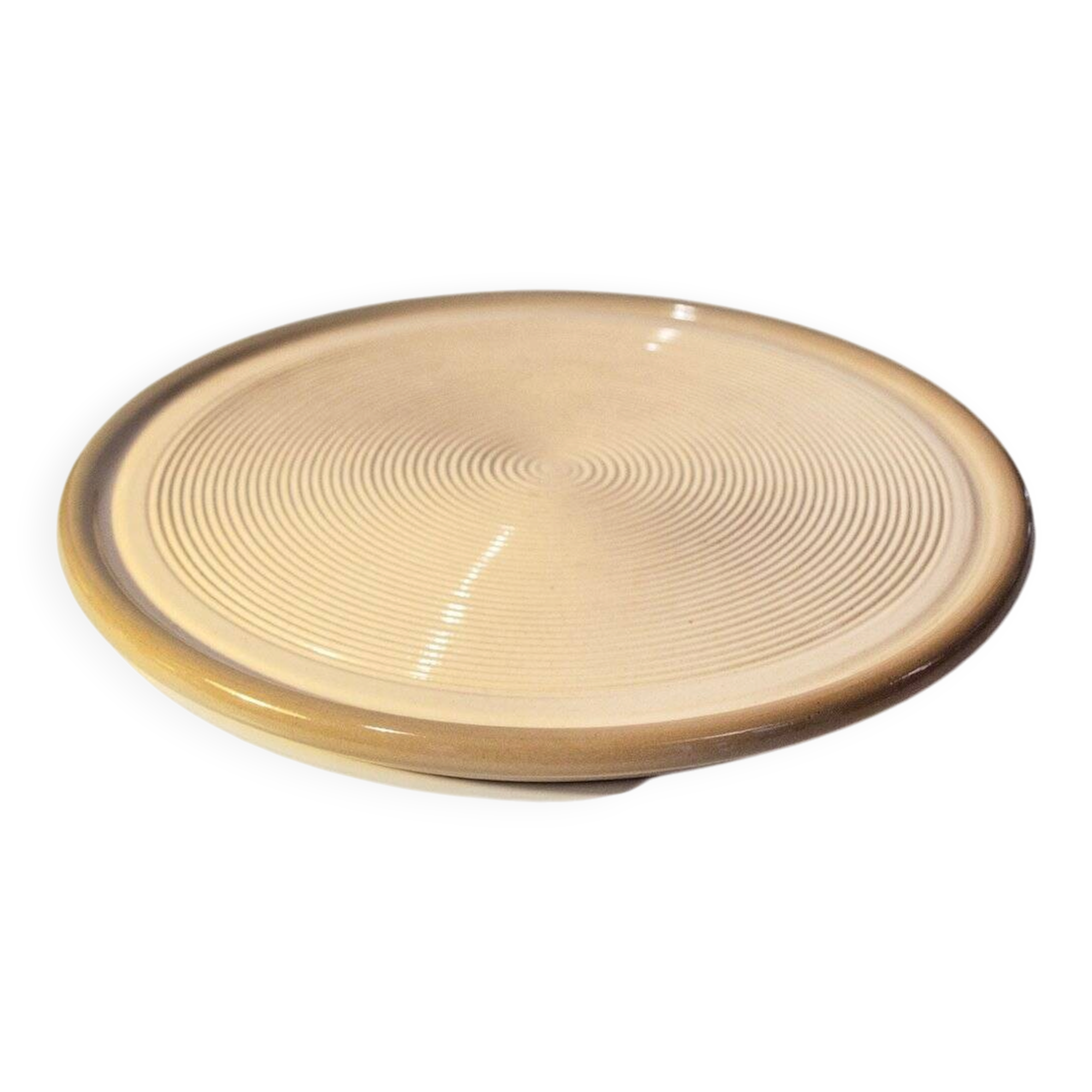 Ceramic plate by Franco Bucci for Pesaro Workshop, Italy, 1970s