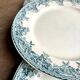 6 Moulin des Loups flat plates in iron clay, “Summer” service