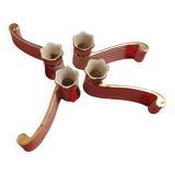 Set of 4 Porcelain Knife Holders from the 50s