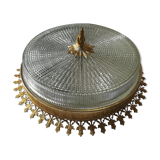 Double chiseled glass ceiling light